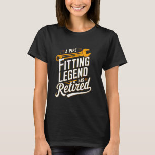 Retired Plumber Pipefitter Retired Men Funny Sarca T-Shirt