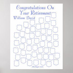 Retired Police Officer Congratulations Poster