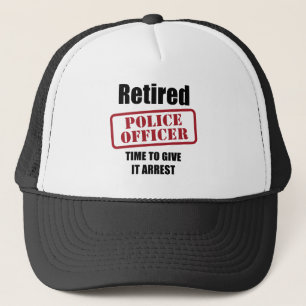 Retired Police Officer Trucker Hat