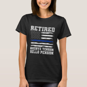 Retired Policeman Sheriff Retirement Police T-Shirt