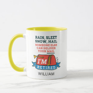 Retired Postal Worker Custom Mailman Retirement Mug