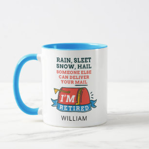 Retired Postal Worker Custom Mailman Retirement Mug