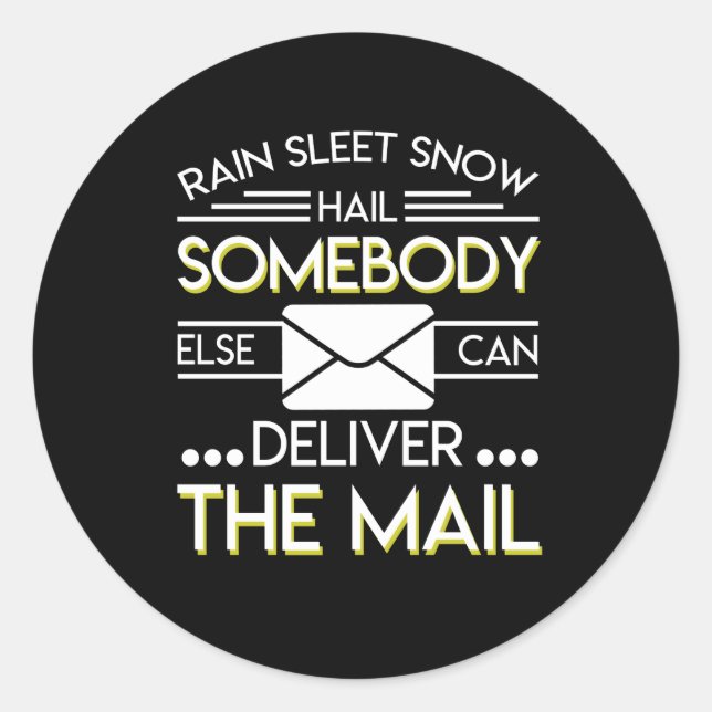 Retired Postal Worker Esle Deliver Mail Classic Round Sticker (Front)