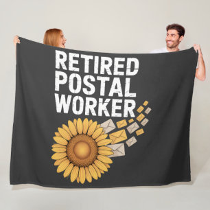 Retired Postal Worker Fleece Blanket