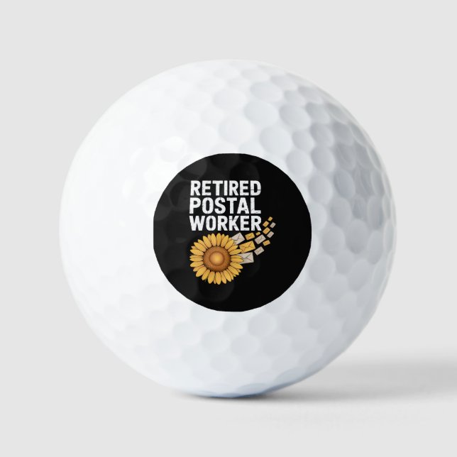 Retired Postal Worker Golf Balls (Front)