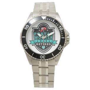 Retired Postal Worker Mailman Retirement Cute Watch