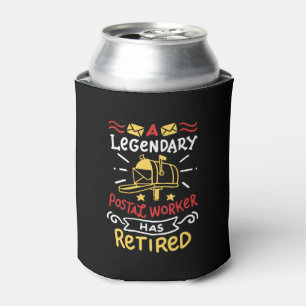Retired Postal Worker Mailman Retirement Gift Can Cooler