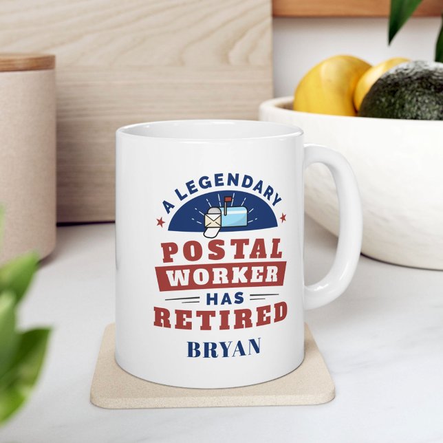 Retired Postal Worker Mailman Retirement Keepsake Coffee Mug (Retired Postal Worker Mailman Retirement Keepsake Coffee Mug)