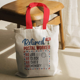 Retired Postal Worker Mailman Retirement Tote Bag