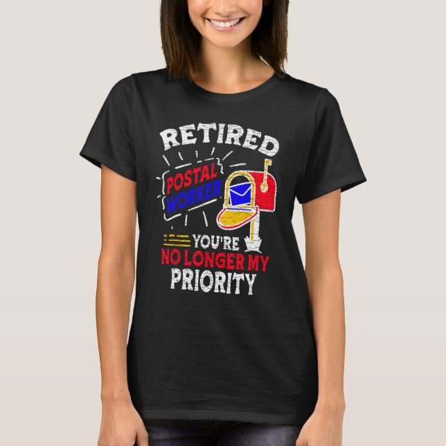 Retired Postal Worker Mailman T-Shirt (Front)