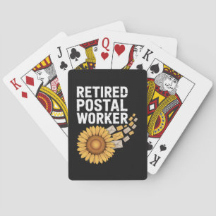 Retired Postal Worker Playing Cards