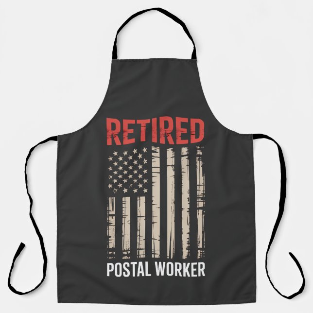 Retired Postal Worker Retirement Apron (Front)