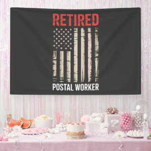 Retired Postal Worker Retirement Banner