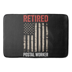 Retired Postal Worker Retirement Bath Mat