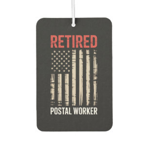 Retired Postal Worker Retirement Car Air Freshener