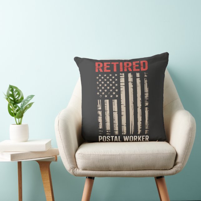 Retired Postal Worker Retirement Cushion (Chair)