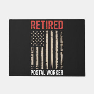 Retired Postal Worker Retirement Doormat
