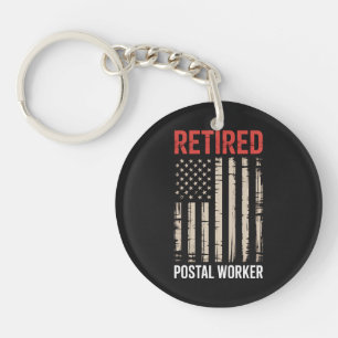 Retired Postal Worker Retirement Key Ring
