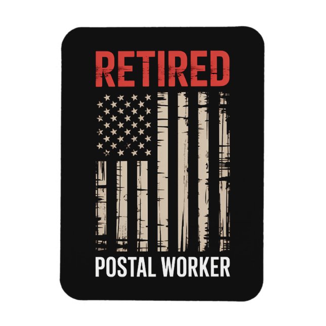 Retired Postal Worker Retirement Magnet (Vertical)