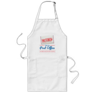 Retired Postal Worker Retirement Mailman Long Apron