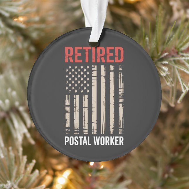 Retired Postal Worker Retirement Ornament (Tree)