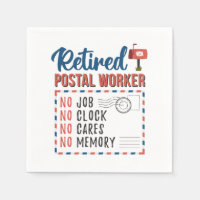 Retired Postal Worker Retirement Party Paper