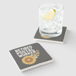 Retired Postal Worker Stone Coaster