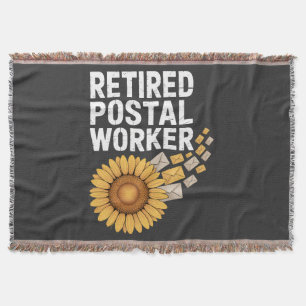 Retired Postal Worker Throw Blanket
