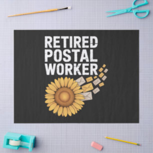 Retired Postal Worker Tissue Paper
