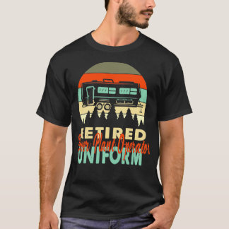 Retired Power Plant Operator Uniform Rv Camping Re T-Shirt