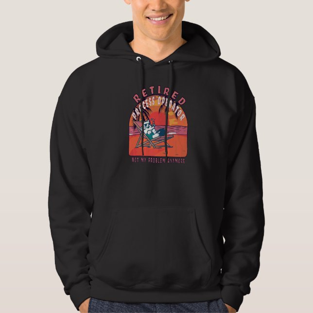 Retired Process Operator  Vintage Retirement Hoodie (Front)