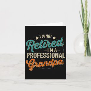 Retired Professional Grandpa Fathers Day Birthday Card
