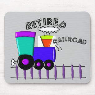 Retired Railroad Worker Gifts Mouse Pad