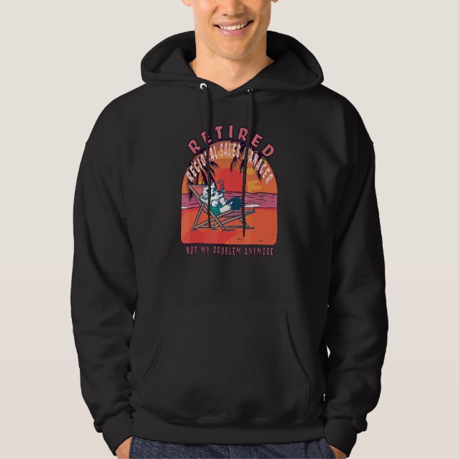 Retired Regional Sales Manager  Vintage Retirement Hoodie (Front)