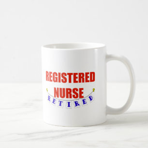 RETIRED REGISTERED NURSE COFFEE MUG