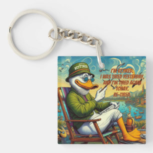 Retired & Relaxed Key Ring