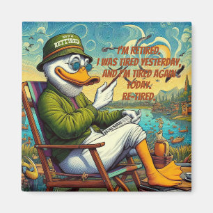 Retired & Relaxed Magnet