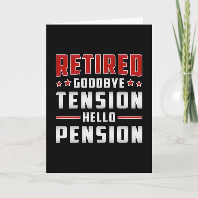 Retired Retirement Grandpa Retire Funny Gift Card (Front)