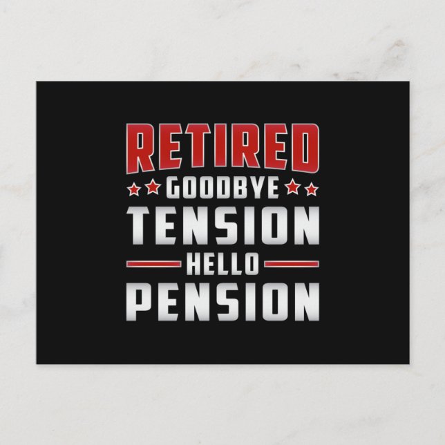 Retired Retirement Grandpa Retire Funny Gift Postcard (Front)