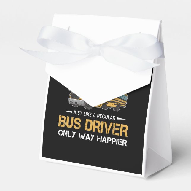 Retired School Bus Driver Just Like A Regular Favour Box (Front Side)