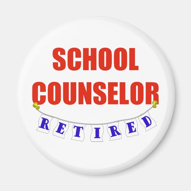 RETIRED SCHOOL COUNSELOR MAGNET (Front)