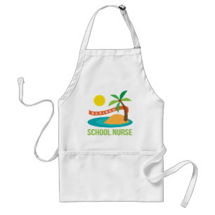 Retired School Nurse Beach Standard Apron