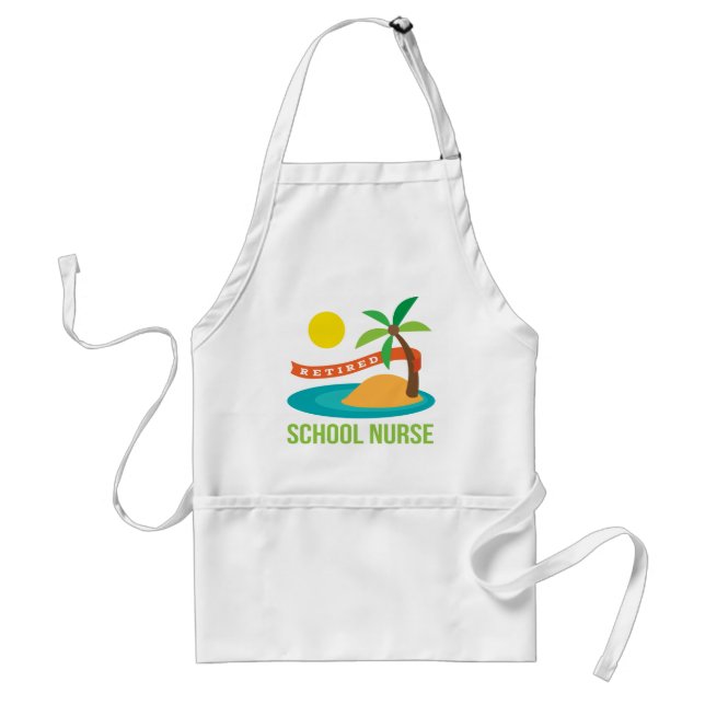 Retired School Nurse Beach Standard Apron (Front)