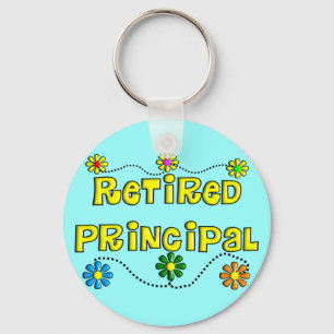 Retired School Principal Gifts Key Ring