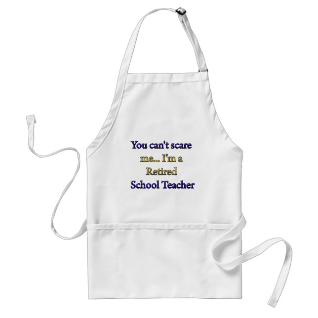 RETIRED SCHOOL TEACHER STANDARD APRON (Front)