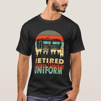 Retired Science Teacher Uniform Rv Camg Retiret T-Shirt