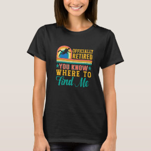 Retired Scuba Diver Retro Scuba Diving Pun T-Shirt
