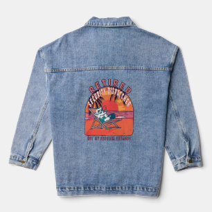 Retired Security Dispatcher Vintage Retirement Denim Jacket