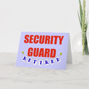 RETIRED SECURITY GUARD CARD
