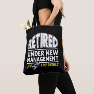 Retired See Wife For Details Retirement Vintage Tote Bag